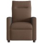 Sillón reclinable con masaje de tela marrón en Sillones | Comprar online en Foru.es