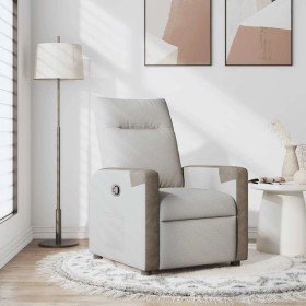 Sillón reclinable de tela gris nube en Sillones | Comprar online en Foru.es