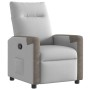 Sillón reclinable de tela gris nube en Sillones | Comprar online en Foru.es