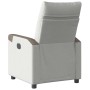Sillón reclinable de tela gris nube en Sillones | Comprar online en Foru.es