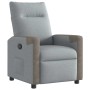 Sillón reclinable de tela gris claro en Sillones | Comprar online en Foru.es