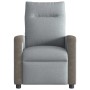 Sillón reclinable de tela gris claro en Sillones | Comprar online en Foru.es