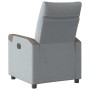 Sillón reclinable de tela gris claro en Sillones | Comprar online en Foru.es