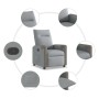 Sillón reclinable de tela gris claro en Sillones | Comprar online en Foru.es