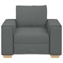 Sillón sofá  de tela gris oscuro de 60 cm en Sofás | Comprar online en Foru.es