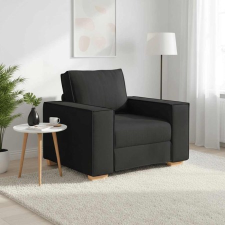 Sillón de tela negra de 60 cm en Sofás | Comprar online en Foru.es
