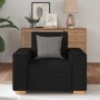 Sillón de tela negra de 60 cm en Sofás | Comprar online en Foru.es