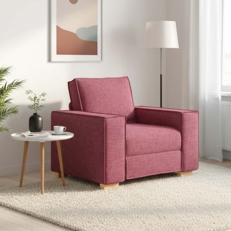 Sillón de tela color rojo vino 60 cm en Sofás | Comprar online en Foru.es