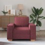 Sillón de tela color rojo vino 60 cm en Sofás | Comprar online en Foru.es