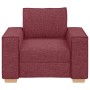 Sillón de tela color rojo vino 60 cm en Sofás | Comprar online en Foru.es