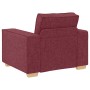 Sillón de tela color rojo vino 60 cm en Sofás | Comprar online en Foru.es