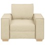 Sofá Sillón Tela Crema 60 cm en Sofás | Comprar online en Foru.es