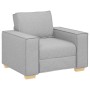 Sillón sofá de tela gris nube de 60 cm en Sofás | Comprar online en Foru.es
