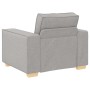 Sillón sofá de tela gris nube de 60 cm en Sofás | Comprar online en Foru.es