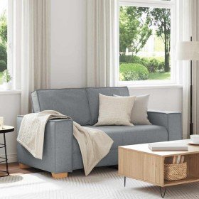 Sofá de 2 plazas  de tela gris claro, 120 cm en Sofás | Comprar online en Foru.es