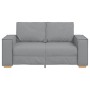 Sofá de 2 plazas  de tela gris claro, 120 cm en Sofás | Comprar online en Foru.es