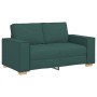 Sofá de 2 plazas  de tela verde oscuro, 120 cm en Sofás | Comprar online en Foru.es