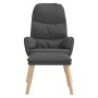 Sillón de relax con taburete tela gris oscuro de vidaXL, Sillones - Ref: Foro24-3097343, Precio: 133,87 €, Descuento: %