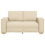 Sofá de 2 plazas  de tela color crema, 120 cm en Sofás | Comprar online en Foru.es