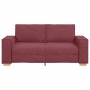 Sofá de 2 plazas  rojo vino 140 cm tela en Sofás | Comprar online en Foru.es