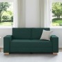 Sofá de 2 plazas  de tela verde oscuro, 140 cm en Sofás | Comprar online en Foru.es