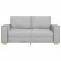 Sofá de 2 plazas  de tela gris nube, 140 cm en Sofás | Comprar online en Foru.es