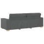Sofá de 3 plazas  de tela gris oscuro, 180 cm en Sofás | Comprar online en Foru.es