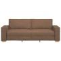 Sofá de 3 plazas  de tela marrón, 180 cm en Sofás | Comprar online en Foru.es