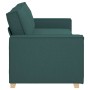 Sofá Verde oscuro 220 x 78 x 84 cm tela en Sofás | Comprar online en Foru.es