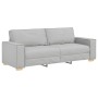 Sofá de 3 plazas  de tela gris nube, 180 cm en Sofás | Comprar online en Foru.es