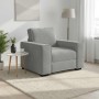 Sillón sofá gris claro 60 cm terciopelo en Sofás | Comprar online en Foru.es