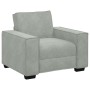 Sillón sofá gris claro 60 cm terciopelo en Sofás | Comprar online en Foru.es