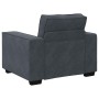 Sillón de terciopelo gris oscuro  60 cm en Sofás | Comprar online en Foru.es