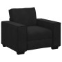 Sillón de terciopelo negro 60 cm en Sofás | Comprar online en Foru.es