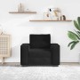 Sillón de terciopelo negro 60 cm en Sofás | Comprar online en Foru.es
