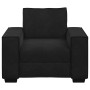 Sillón de terciopelo negro 60 cm en Sofás | Comprar online en Foru.es