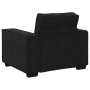 Sillón de terciopelo negro 60 cm en Sofás | Comprar online en Foru.es