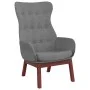 Sillón de relax con taburete tela gris claro de vidaXL, Sillones - Ref: Foro24-3097723, Precio: 147,10 €, Descuento: %