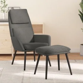 Sillón de relax con taburete tela gris claro de vidaXL, Sillones - Ref: Foro24-3097768, Precio: 124,04 €, Descuento: %