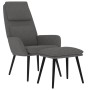 Sillón de relax con taburete tela gris claro de vidaXL, Sillones - Ref: Foro24-3097768, Precio: 127,68 €, Descuento: %
