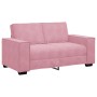 Sofá de 2 plazas terciopelo rosa 120 cm en Sofás | Comprar online en Foru.es