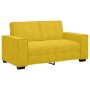 Sofá de 2 plazas terciopelo amarillo 120 cm en Sofás | Comprar online en Foru.es
