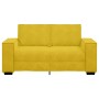 Sofá de 2 plazas terciopelo amarillo 120 cm en Sofás | Comprar online en Foru.es
