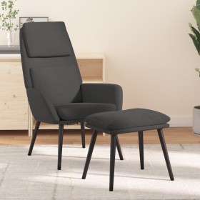 Sillón de relax con taburete tela gris oscuro de vidaXL, Sillones - Ref: Foro24-3097769, Precio: 129,18 €, Descuento: %