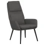 Sillón de relax con taburete tela gris oscuro de vidaXL, Sillones - Ref: Foro24-3097769, Precio: 126,84 €, Descuento: %