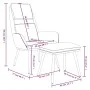 Sillón de relax con taburete tela gris oscuro de vidaXL, Sillones - Ref: Foro24-3097769, Precio: 126,84 €, Descuento: %