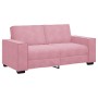Sofá de 2 plazas terciopelo rosa 140 cm en Sofás | Comprar online en Foru.es