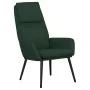 Sillón de relax con reposapiés tela verde oscuro de vidaXL, Sillones - Ref: Foro24-3097773, Precio: 146,76 €, Descuento: %