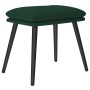 Sillón de relax con reposapiés tela verde oscuro de vidaXL, Sillones - Ref: Foro24-3097773, Precio: 149,37 €, Descuento: %