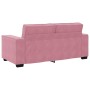Sofá de 2 plazas terciopelo rosa 140 cm en Sofás | Comprar online en Foru.es